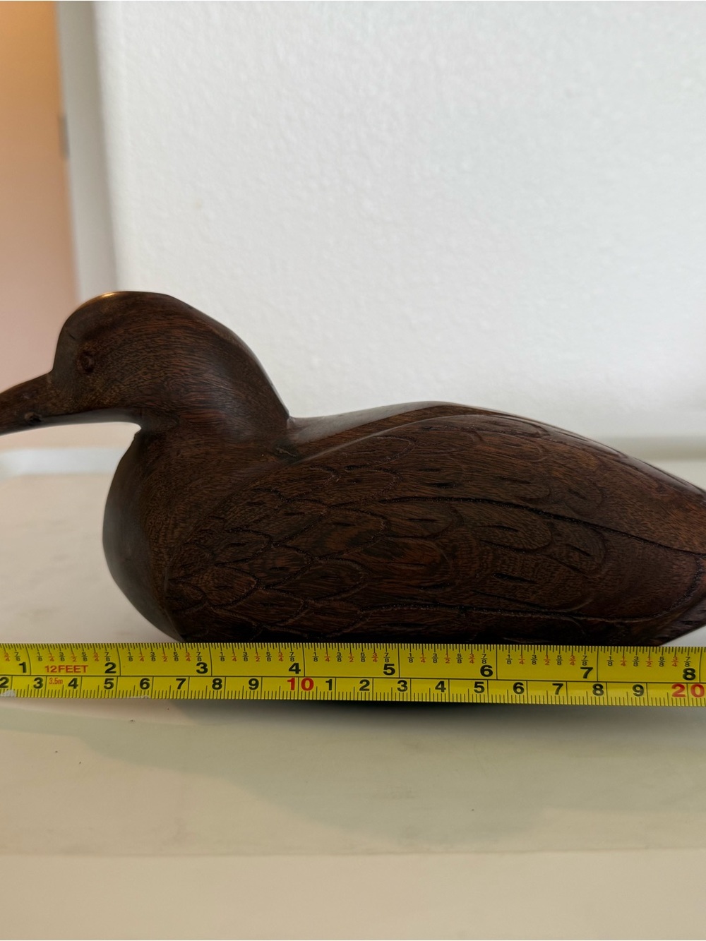 Hand-Carved Wooden Duck Décor - Brown - Picture 4 of 8